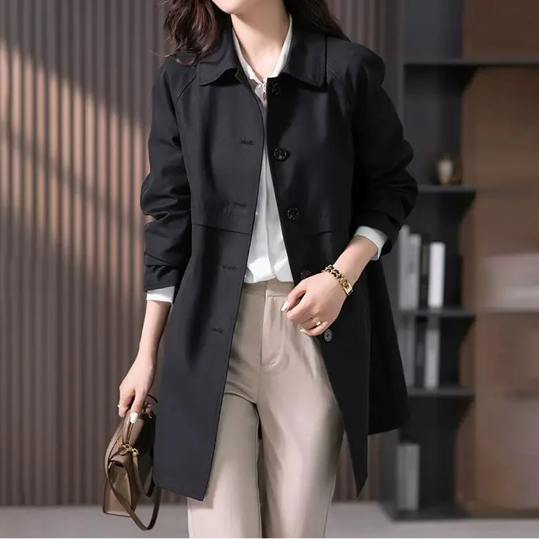 Margot | Elegant Mid-Length Trench Coat