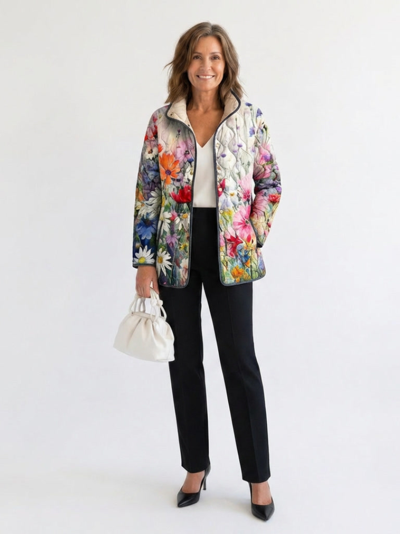Claire Miami | Manon Quilted Floral Jacket