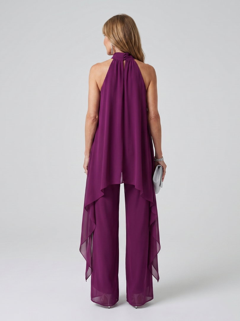 Bearim | Asymmetric Halter Neck Tunic Set