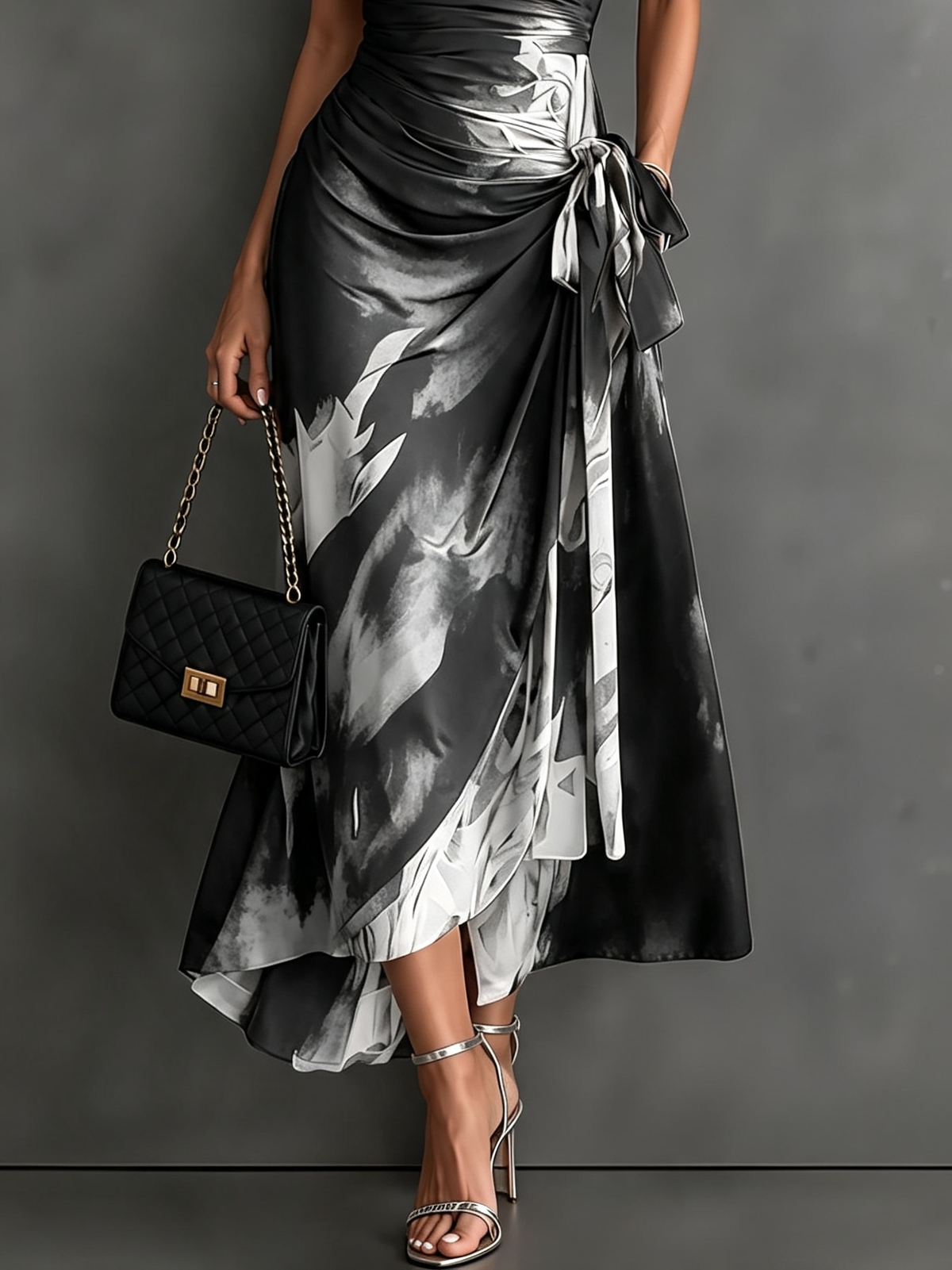 Andréa – Long Wrap Dress