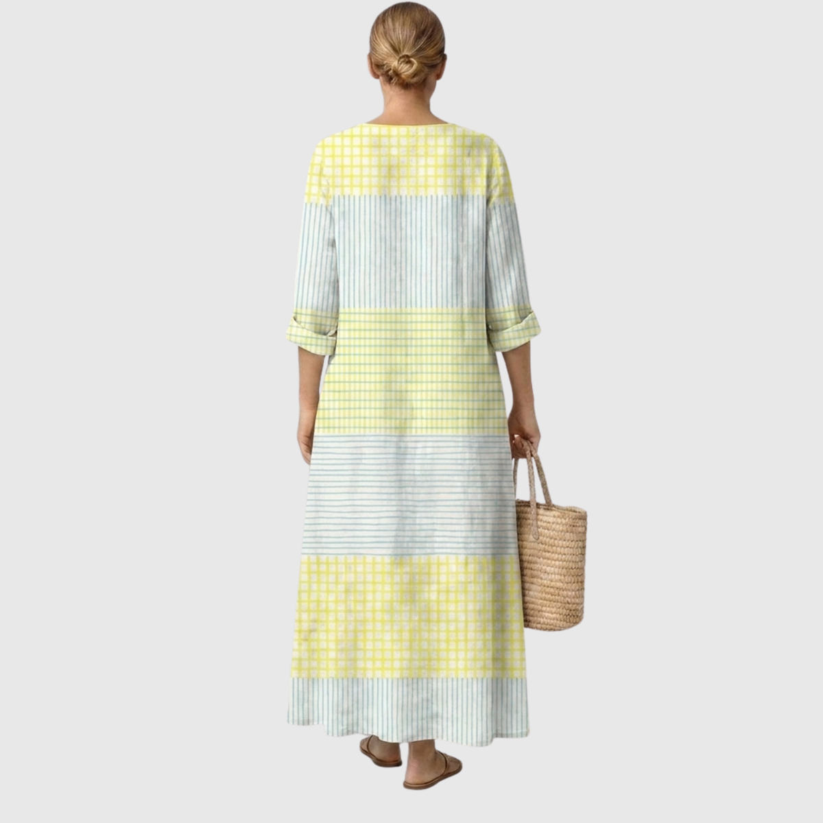 Olivia™ | Elegant Linen Dress with Natural Charm