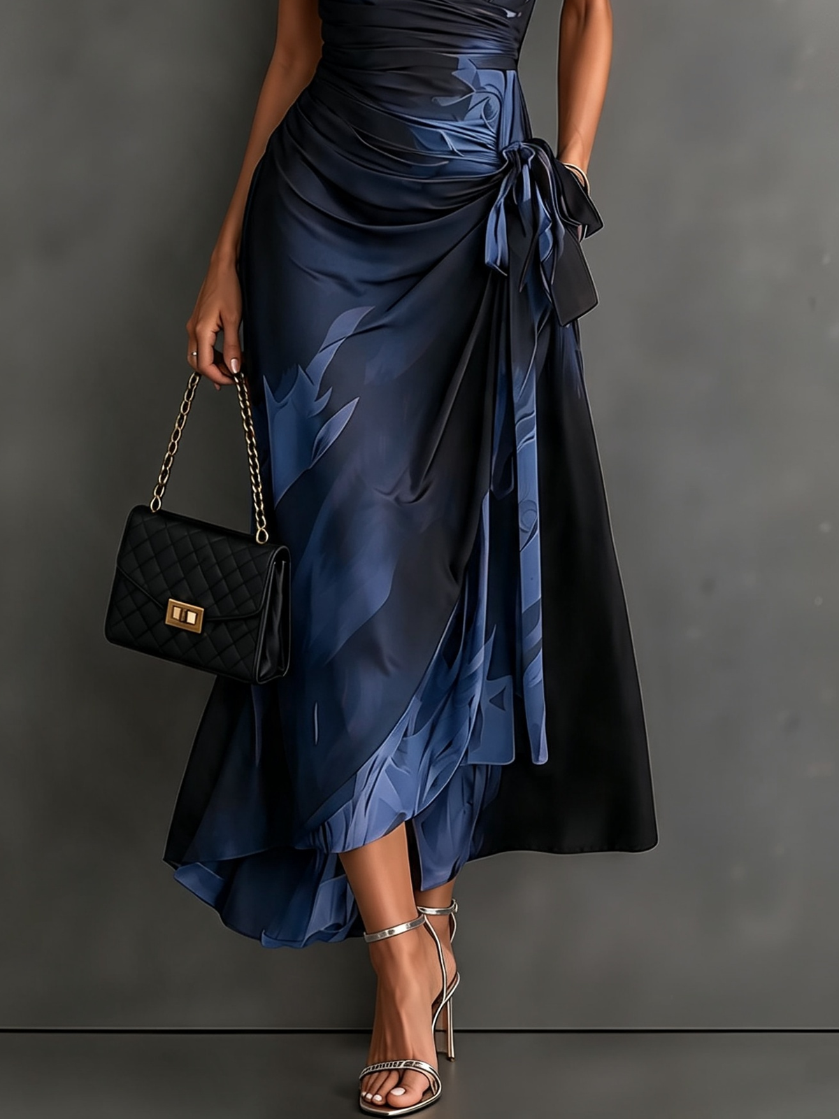 Andréa – Long Wrap Dress