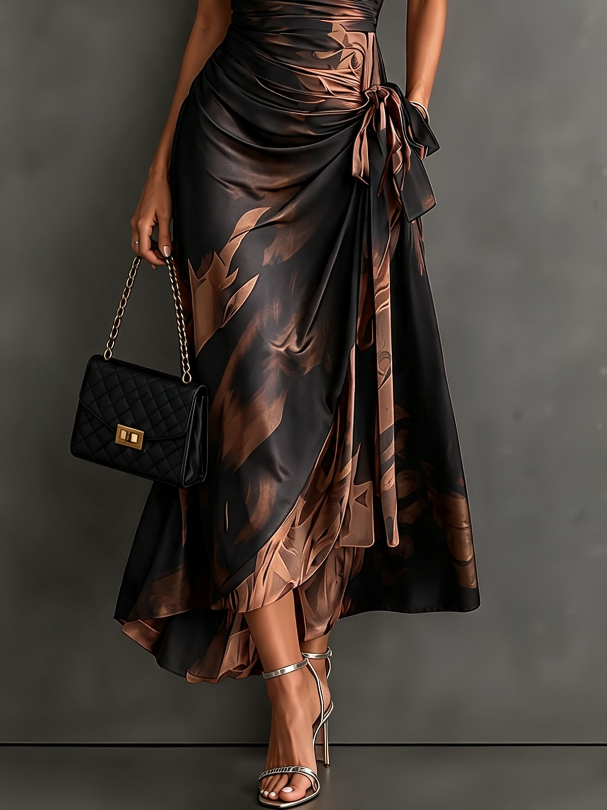 Andréa – Long Wrap Dress