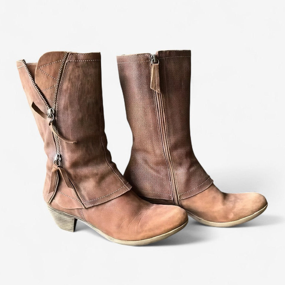 Andrea | Leather Fall Boots