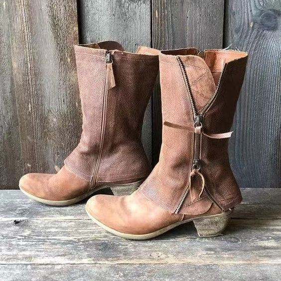 Andrea | Leather Fall Boots