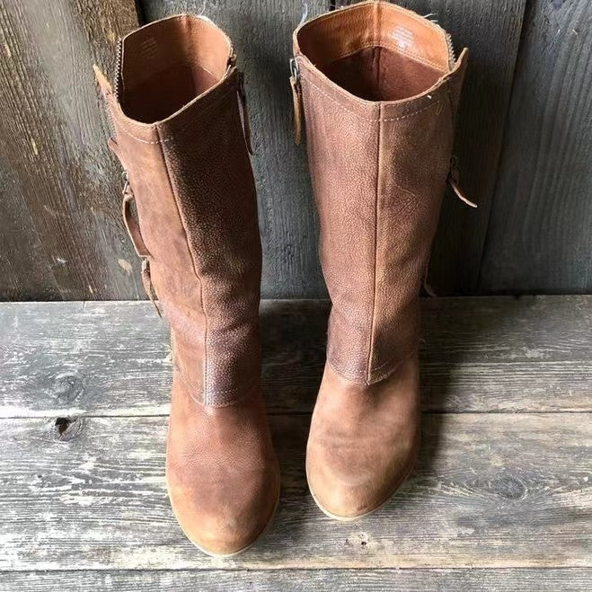 Andrea | Leather Fall Boots