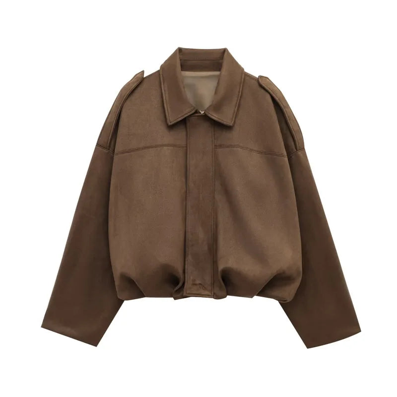 VEUGER MODEHOUS™ | Suede-Look Jacket