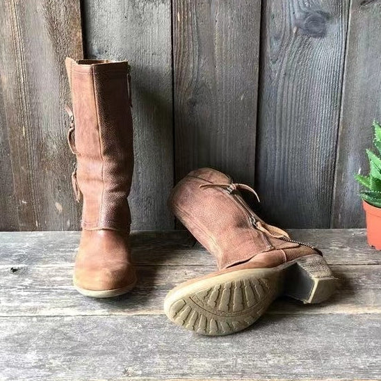 Andrea | Leather Fall Boots