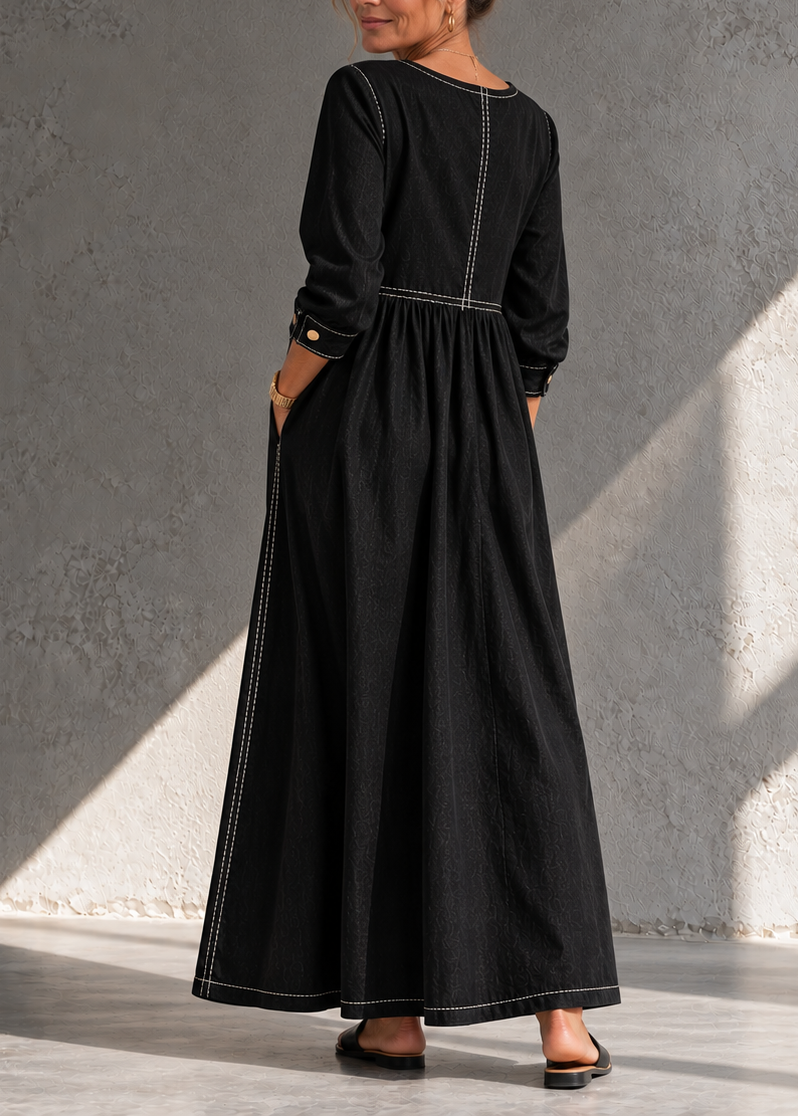 Fina | Vintage Denim Midi Dress
