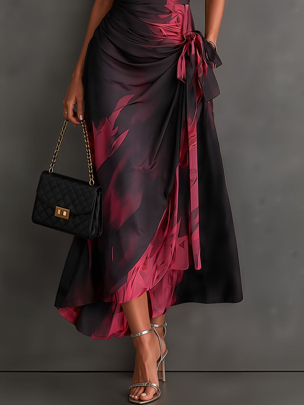 Andréa – Long Wrap Dress