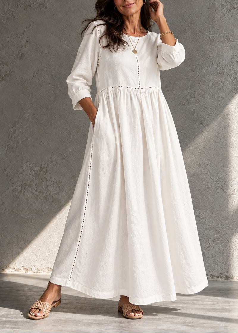 Fina | Vintage Denim Midi Dress