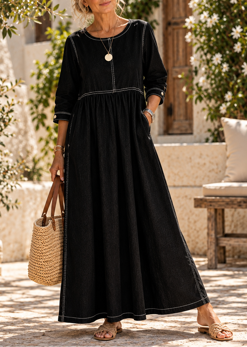 Fina | Vintage Denim Midi Dress